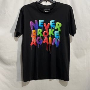 Men’s never broke again logo black T-shirt